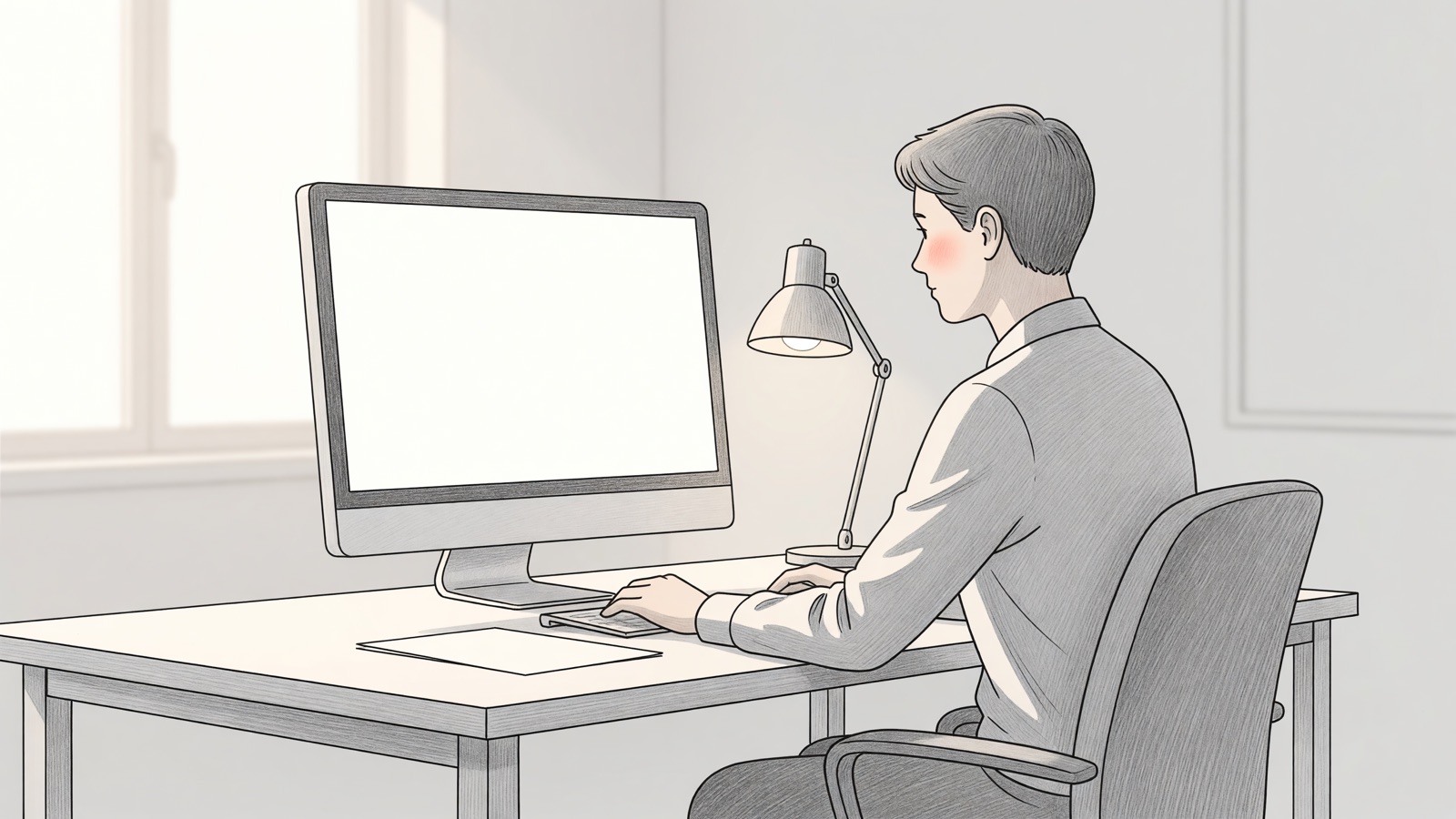 How to reduce eye strain on a monitor: dim it, then sit back